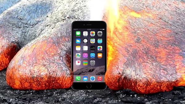 ​Το iPhone 6s επιβιώνει από μια πτώση στην καυτή λάβα;