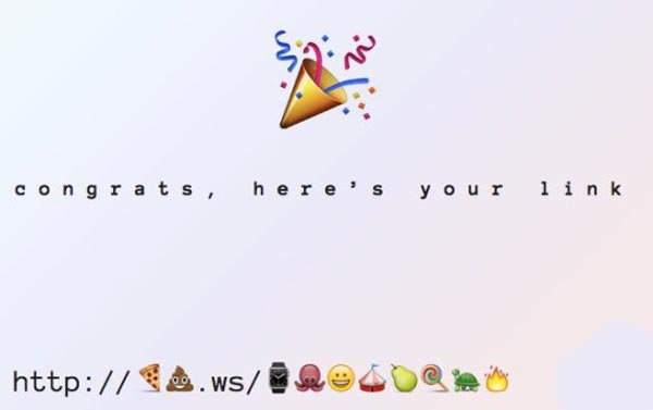 Μετατρέψτε οποιοδήποτε URL σε Emoji