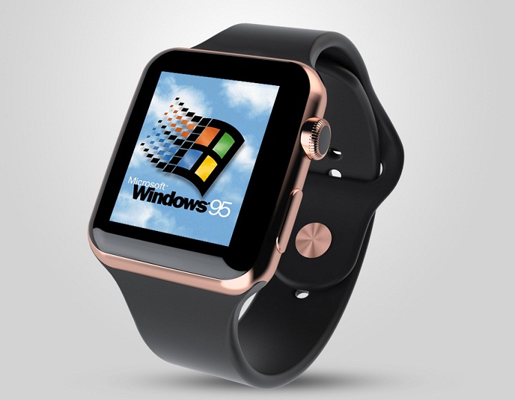 Πόσο συνηθισμένο είναι να βλέπεις ένα Apple Watch να τρέχει με Windows 95; [video]